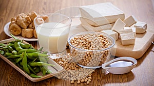Soy products healthy food