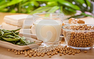 Soy products healthy food
