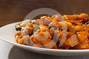 Soy sauce seasoned fried chicken korean style laziji