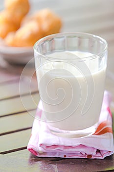 Soybean milk with deep-fried dough stick