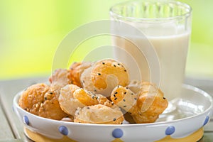 Soybean milk with deep-fried dough stick