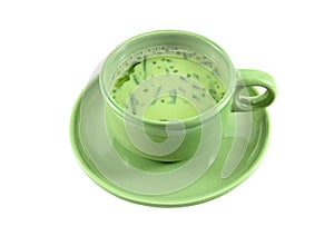 Soybean milk mixed green tea