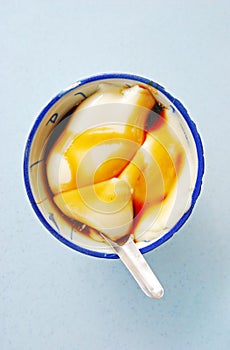 Soybean Pudding served with Palm Sugar Sauce and G