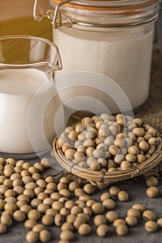 Soybeans and milk