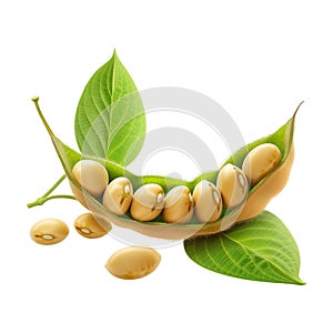 Soybeans on Transparent Background - Ai Generated