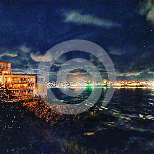 Sozopol during the night