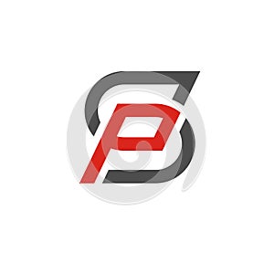 SP letter logo design vector illustration template