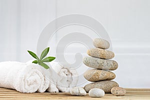 Spa accessories and zen stones