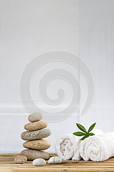 Spa accessories and zen stones