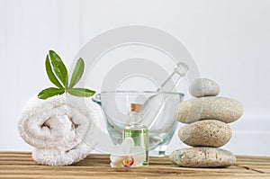 Spa accessories and zen stones