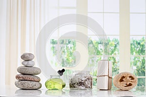 Spa accessories and zen stones