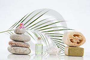 Spa accessories and zen stones