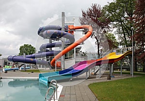 Spa and aquapark in Turcianske Teplice. Zilina Region. Slovakia