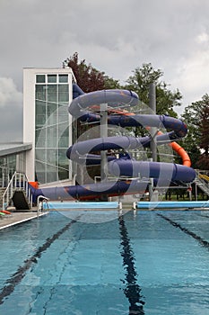 Kúpele a aquapark v Turčianskych Tepliciach. Žilinský kraj. Slovensko