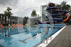 Spa and aquapark in Turcianske Teplice. Zilina Region. Slovakia