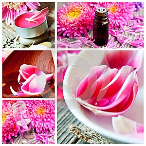 Spa and Aromatherapy Collage