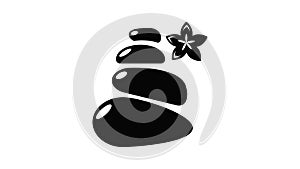 Spa balance stones icon animation