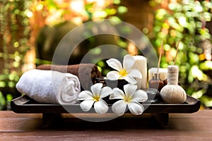 Spa beauty massage healthy wellness background. Spa Thai therapy treatment