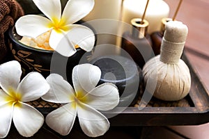 Spa beauty massage healthy wellness background. Spa Thai therapy treatment aromatherapy