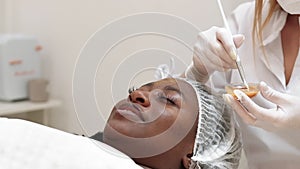 spa beauty treatment facial procedure woman salon