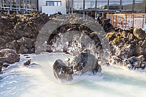 Spa in Blue Lagoon on Iceland