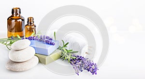 Spa and body care, aromatherapy and essential oil, herbal eco-friendly cosmetics concept.