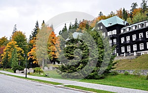 Spa buildings, Karlova Studanka,Jeseniky, Czech Republic, Europe