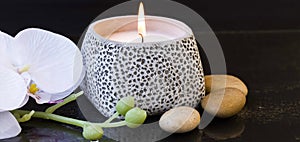 Spa candle setting