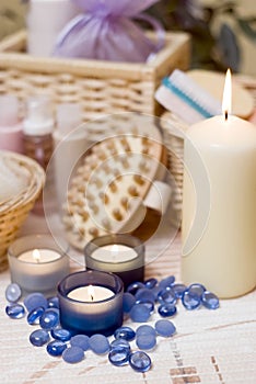 Spa candles composition