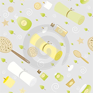 Spa composition seamless texture pattern