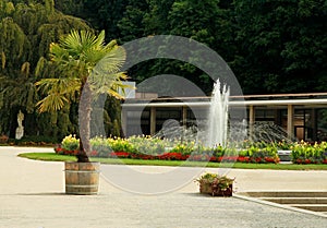 Spa colonnade in the spa  Luhacovice Czech Republic