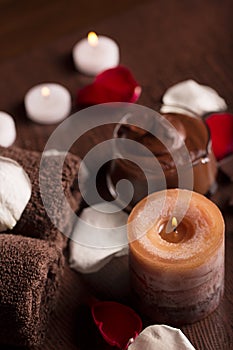 SPA concept: chocolate mudpack