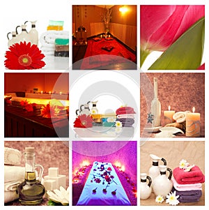 Spa concept collage