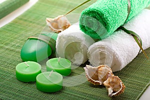 Spa concept of green color