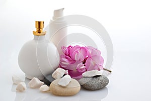 Spa - cosmetics with flowers