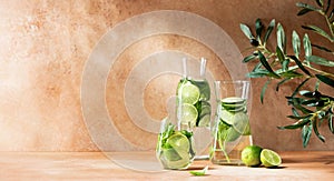 Spa cucumber healthy infused water