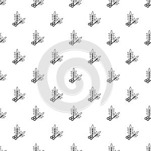 Spa eco leafs pattern vector seamless