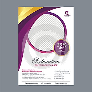 Spa Flyer or Brochure Template design