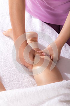 Spa foot by touch