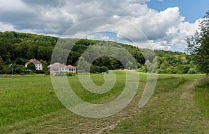 Spa garden of the german city called Bad Kissingen