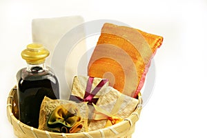 Spa gift basket