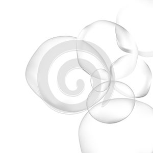 Spa and healthcare design white color background. Abstract medical consept background with molecules or particles.