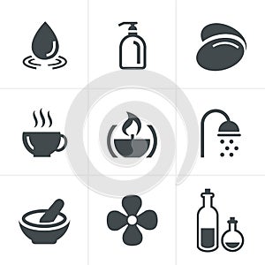 Spa Icons Set