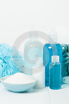 Spa Kit. Shampoo, Soap Bar And Liquid. Shower Gel. Aromatherapy