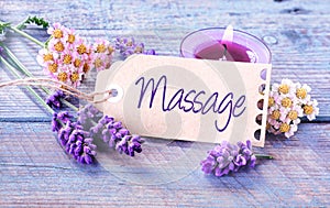 Spa massage background photo