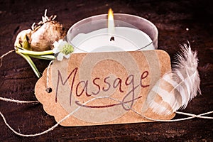 Spa massage concept