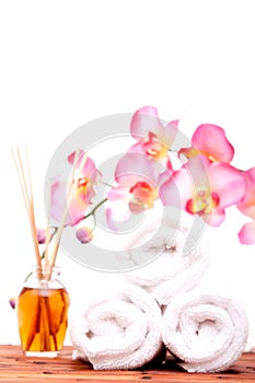 Spa objects with orchid