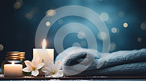 spa procedures center beauty treatment items massage stone towels candles soap salt comfort essential oils flowers rest