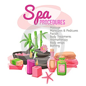 Spa Procedures Illustration