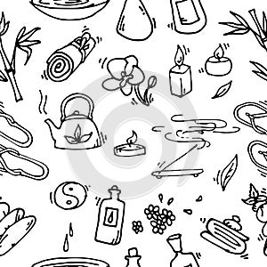 Spa seamless pattern